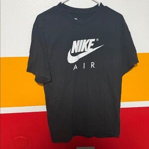 Nike Black Tee with White Logo